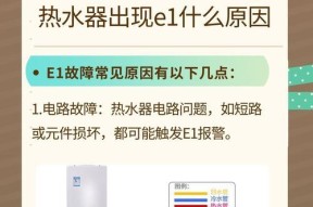 解决热水器E4故障的有效方法（掌握关键步骤，轻松应对热水器E4故障）
