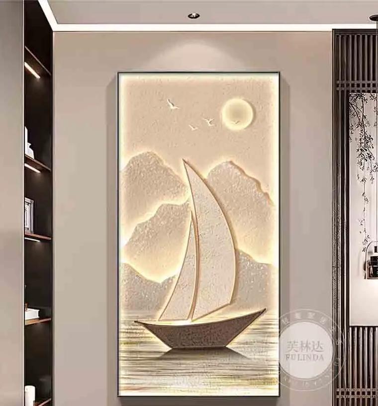 壁挂电视适合挂什么画？如何选择合适的画作？  第1张