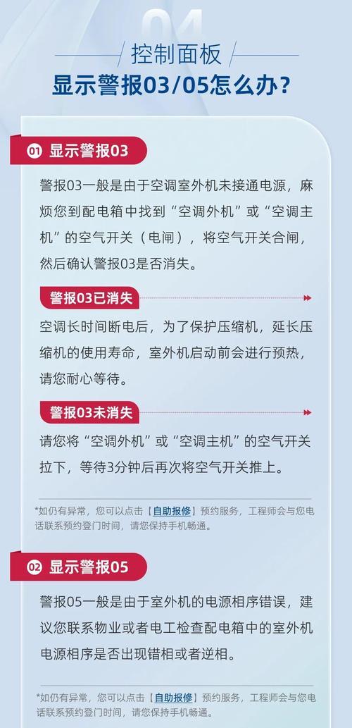 中央空调显示报警（解析中央空调报警信息，提供故障排查和维修方法）  第2张