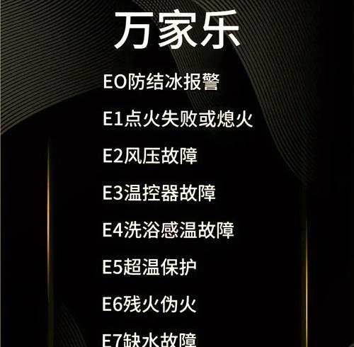 e1壁挂炉故障原因分析（深入探究e1壁挂炉故障的主要原因及解决方法）  第1张